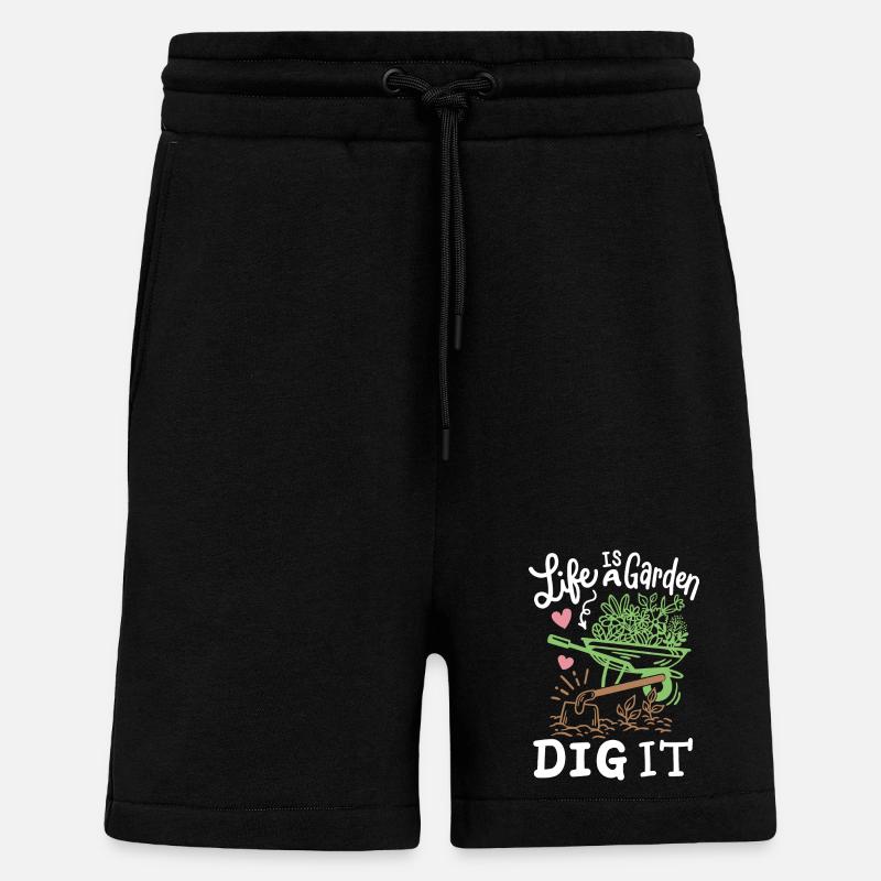 Gartenarbeit Garten Gärtner - Shorts - made by SPREAD - SOLID BLACK