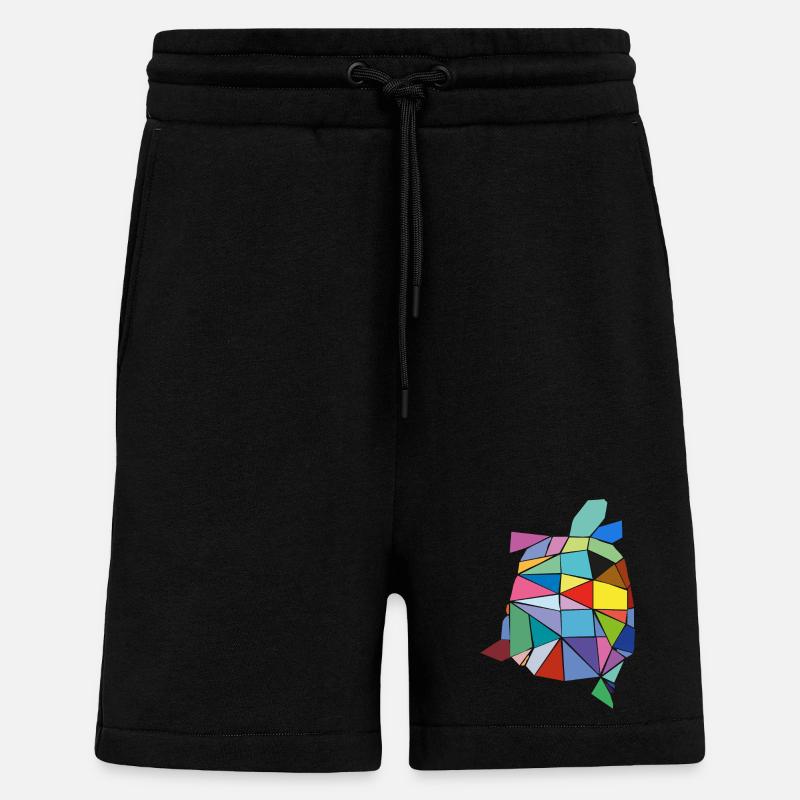 Schildkröte bunt - Shorts - made by SPREAD - SOLID BLACK