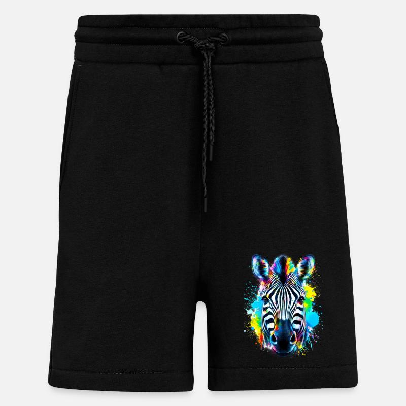 Zebra - Shorts - made by SPREAD - SOLID BLACK