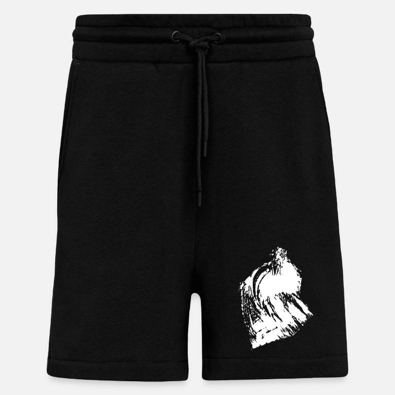 Mural Mountains - Shorts - made by SPREAD - SOLID BLACK