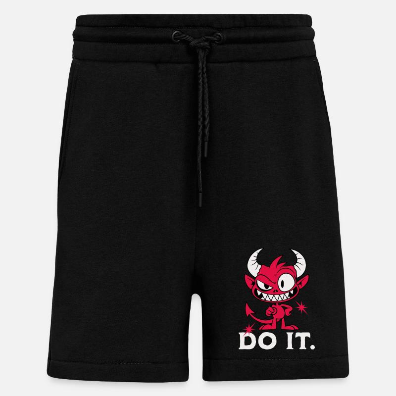 Do it. Cheeky Devil - Shorts - made by SPREAD - SOLID BLACK