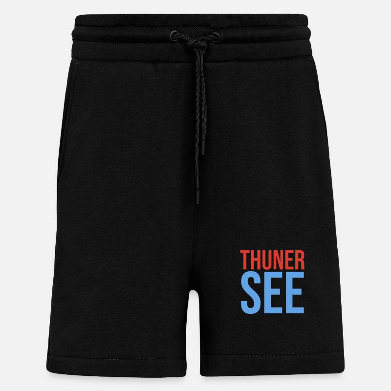 Thunersee Souvenir T-Shirt - Shorts - made by SPREAD - SOLID BLACK