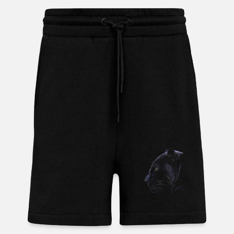 Panthère - Short bio décontracté fabriqué en UE - SOLID BLACK
