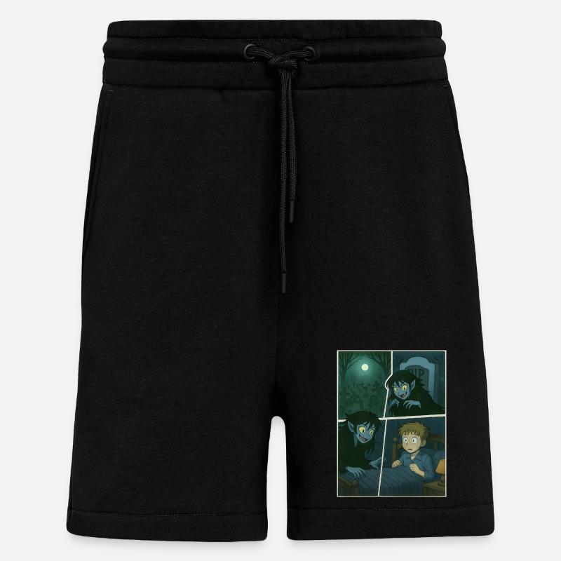 Nächtlicher Besuch - Shorts - made by SPREAD - SOLID BLACK