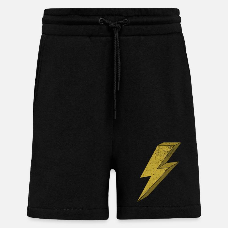 Dynamic Flash in Gold 3D - Shorts - made by SPREAD - SOLID BLACK