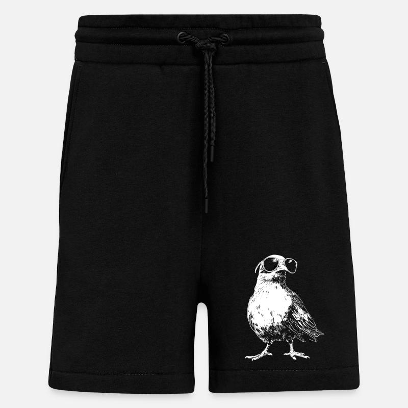Cool Taube Sonnenbrille - Shorts - made by SPREAD - SOLID BLACK