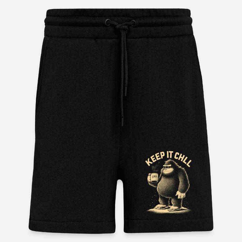 Keep it chillig - Shorts - made by SPREAD - SOLID BLACK