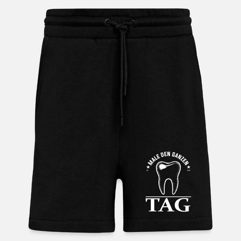 Molar Design – Paint All Day - Shorts - made by SPREAD - SOLID BLACK