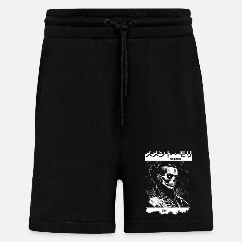 Memento Mori Skeleton - Shorts - made by SPREAD - SOLID BLACK