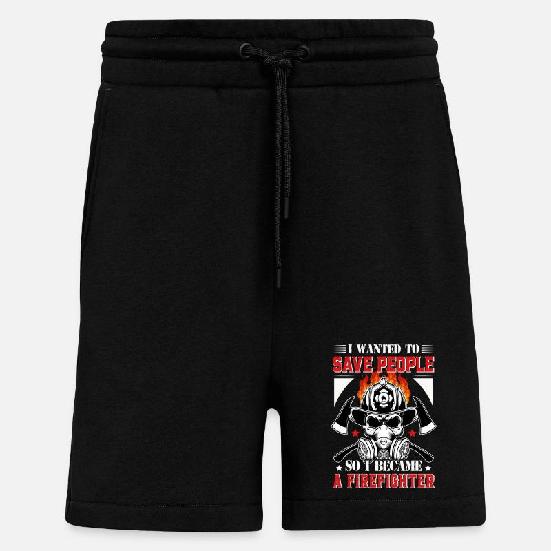 Feuerwehr - Shorts - made by SPREAD - SOLID BLACK