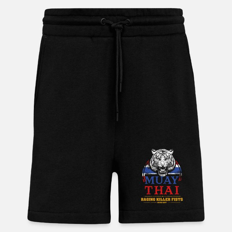 Tiger Muay Thai - Shorts - made by SPREAD - SOLID BLACK
