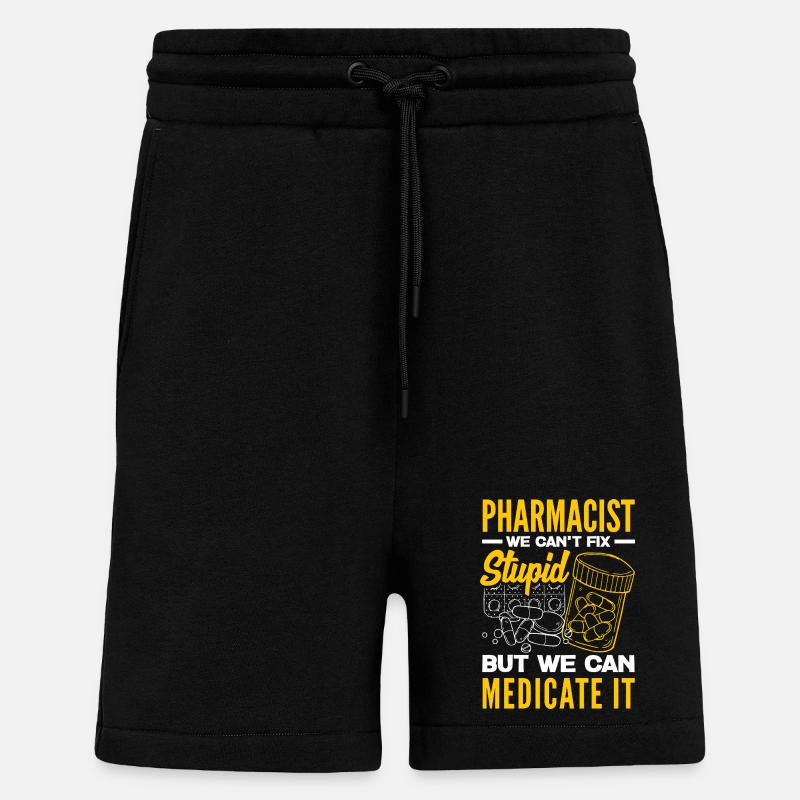 Pharmacist Pharmaceutical Technical - Shorts - made by SPREAD - SOLID BLACK