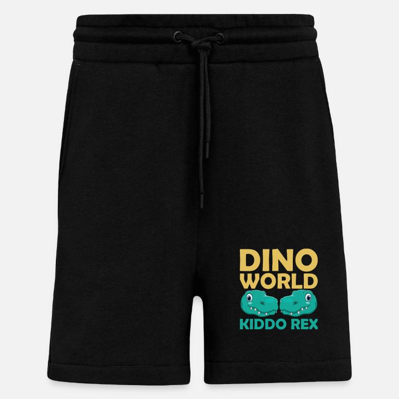 Dino World Kiddo Rex - Short bio décontracté fabriqué en UE - SOLID BLACK