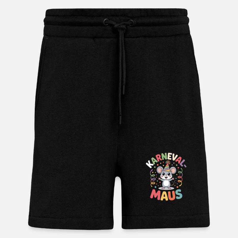 Carnival Mouse Cologne Carnival Mouse - Shorts - made by SPREAD - SOLID BLACK