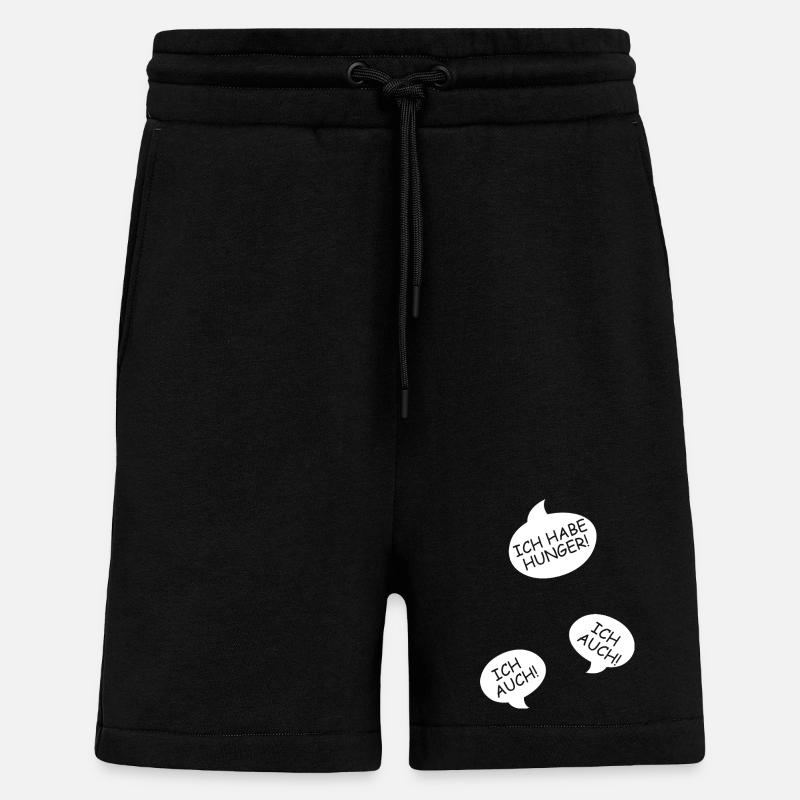 Schwangerschaft verkünden Drillinge Mama Mutter - Shorts - made by SPREAD - SOLID BLACK
