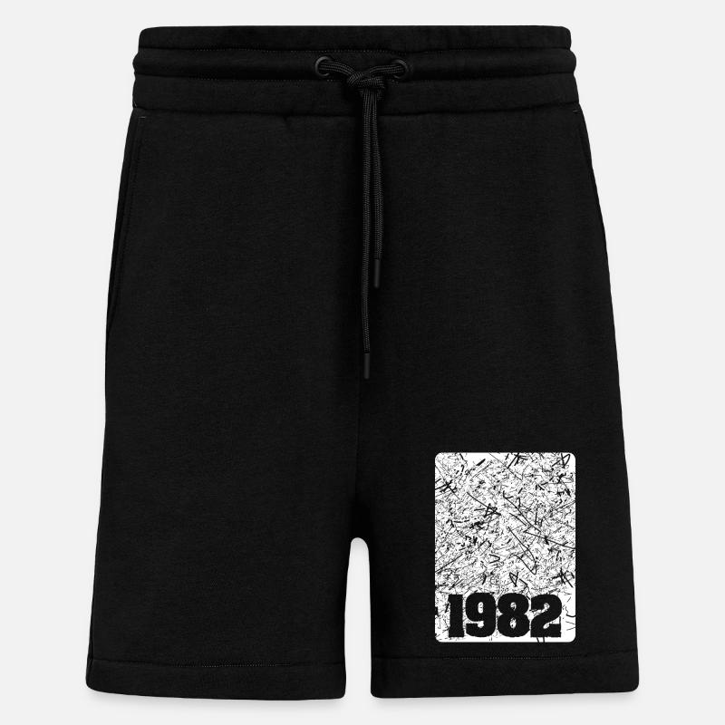 Numéro 1982 - Short bio décontracté fabriqué en UE - SOLID BLACK