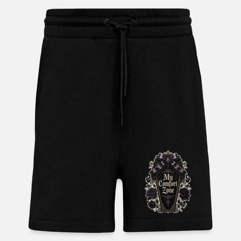 My Comfort Zone - Gothic - Shorts - made by SPREAD - SOLID BLACK