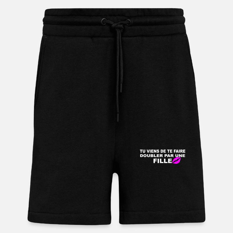 Doubler  - Short bio décontracté fabriqué en UE - SOLID BLACK