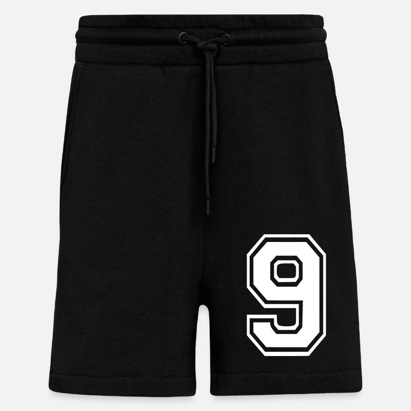 9 - Short bio décontracté fabriqué en UE - SOLID BLACK