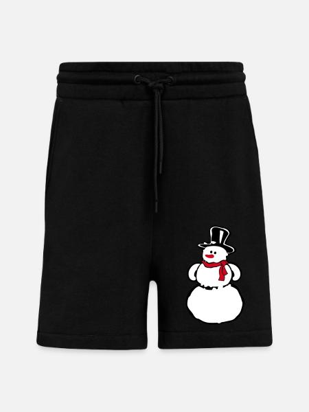 Snowman - Shorts - made by SPREAD - SOLID BLACK