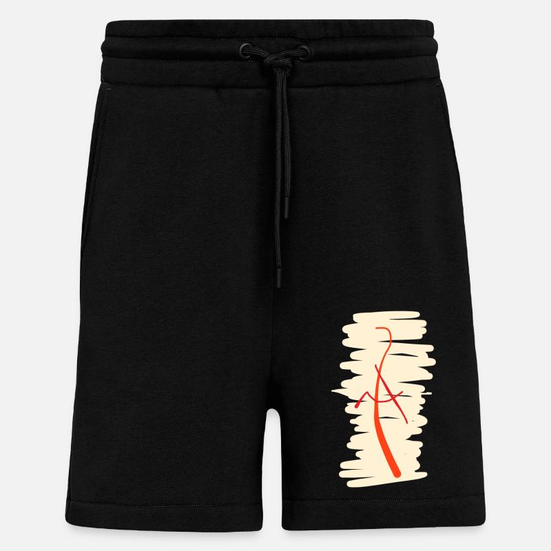 Abstract A - Shorts - made by SPREAD - SOLID BLACK