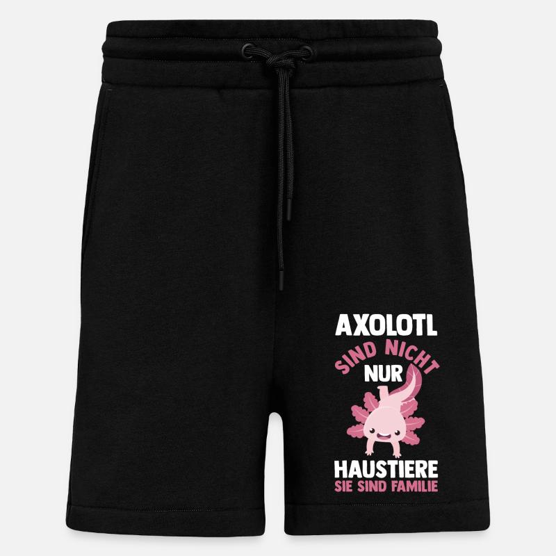 Axolotl - Shorts - made by SPREAD - SOLID BLACK