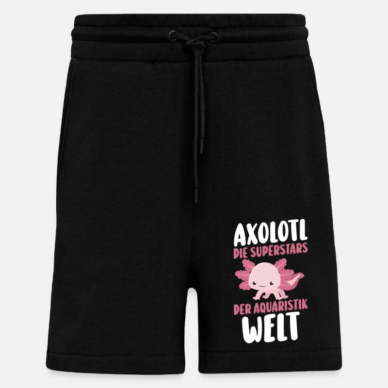 Axolotl - Short bio décontracté fabriqué en UE - SOLID BLACK