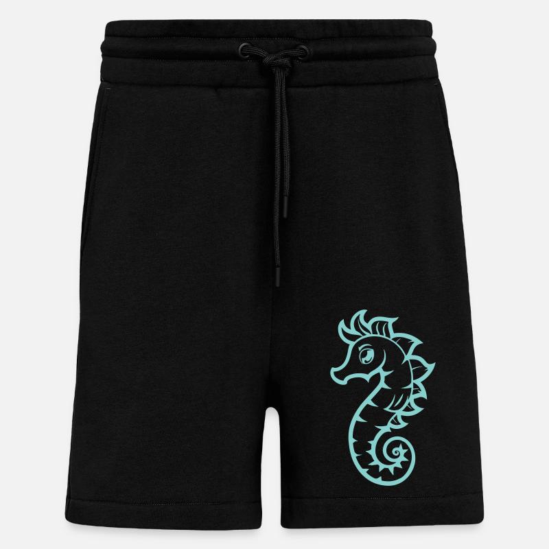 seepferd seepferdchen - Shorts - made by SPREAD - SOLID BLACK