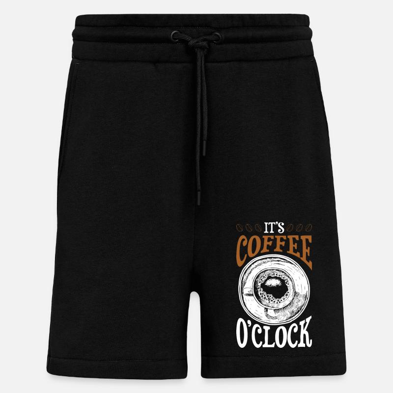 Son Café - Short bio décontracté fabriqué en UE - SOLID BLACK