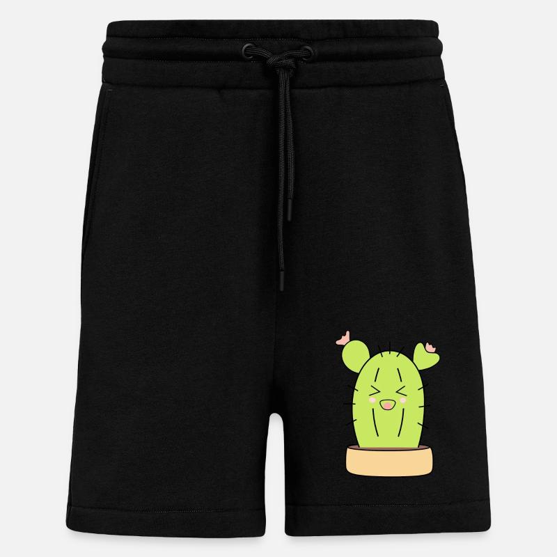 lachender Kaktus - Shorts - made by SPREAD - SOLID BLACK