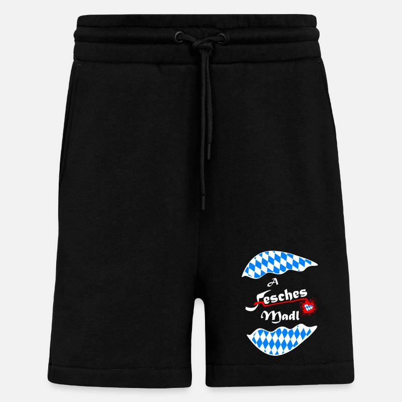 Herz Bavarian Design - Shorts - made by SPREAD - SOLID BLACK