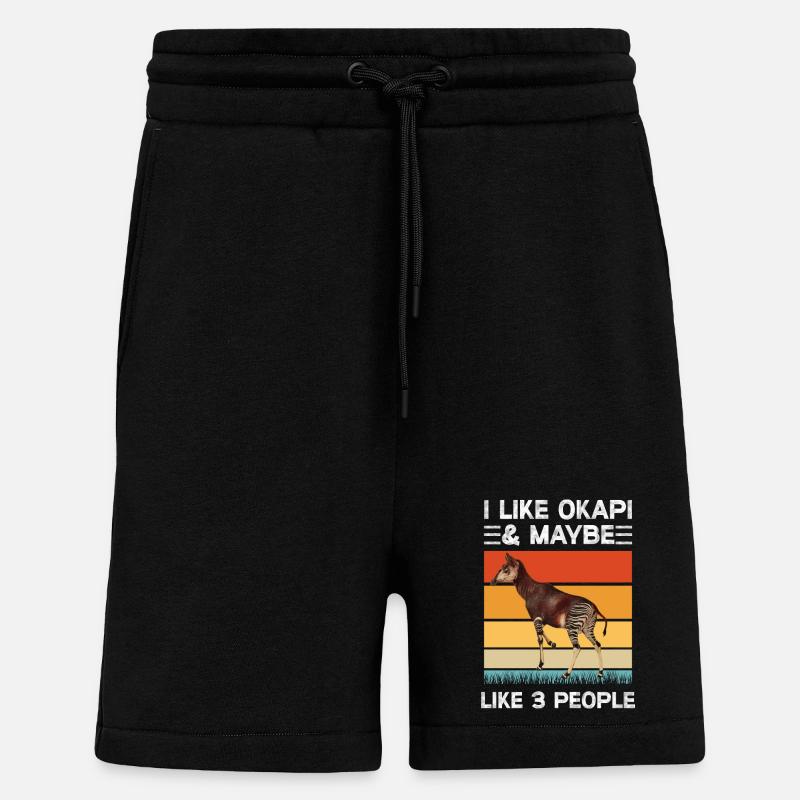 I like Okapi - Shorts - made by SPREAD - SOLID BLACK