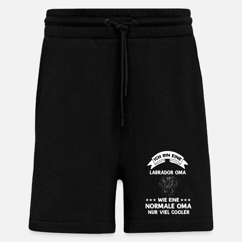 Ich bin eine Labrador Oma - Shorts - made by SPREAD - SOLID BLACK