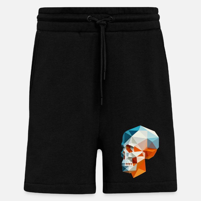 Schädel - Shorts - made by SPREAD - SOLID BLACK