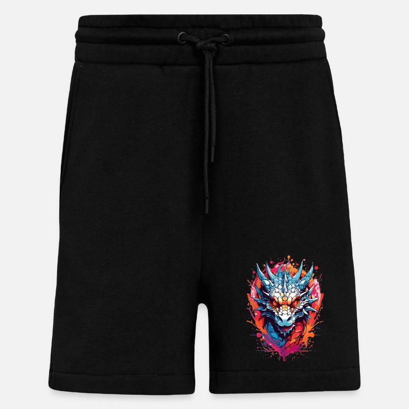 Coole Drache - Shorts - made by SPREAD - SOLID BLACK