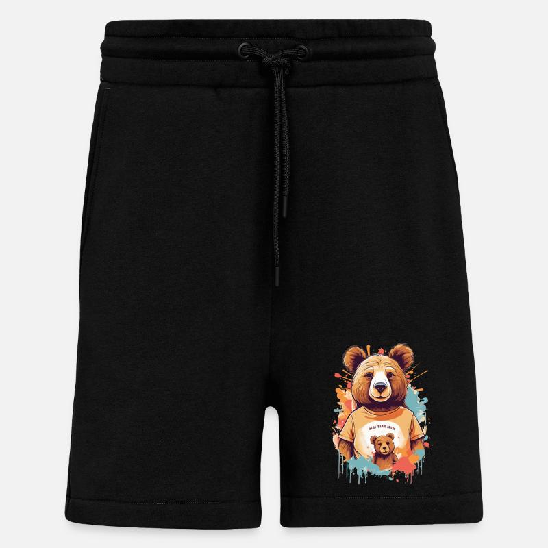 Beste Bär Mutter - Shorts - made by SPREAD - SOLID BLACK