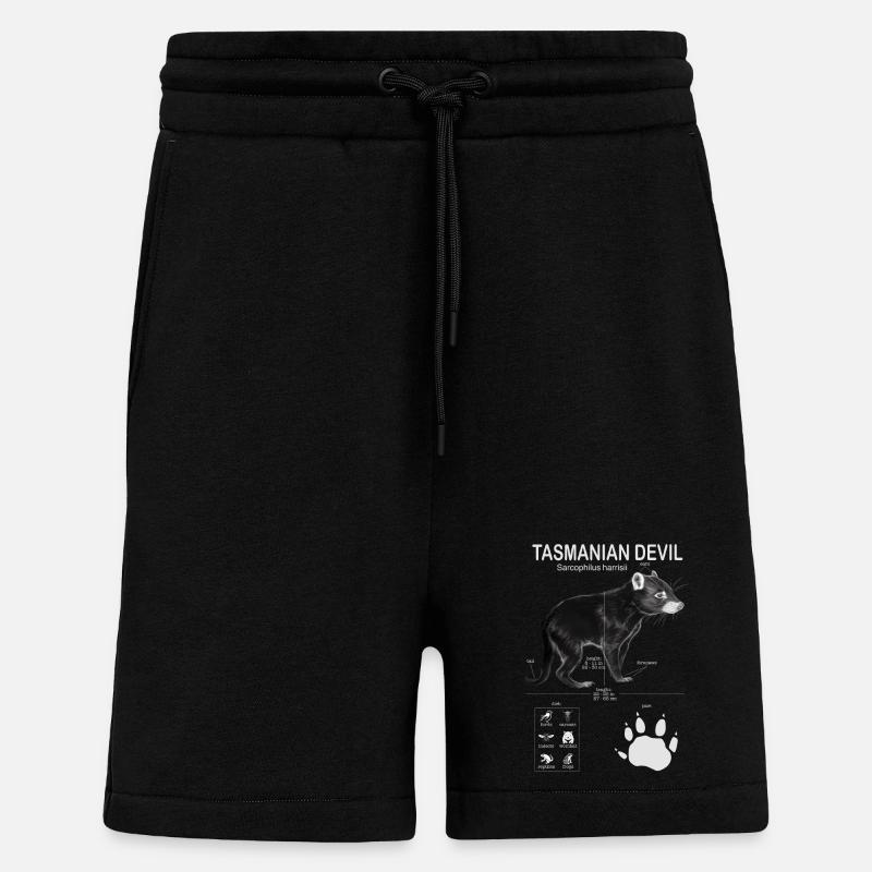 Tasmanian Devil - Shorts - made by SPREAD - SOLID BLACK