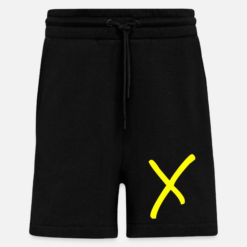 Buchstabe X - Shorts - made by SPREAD - SOLID BLACK