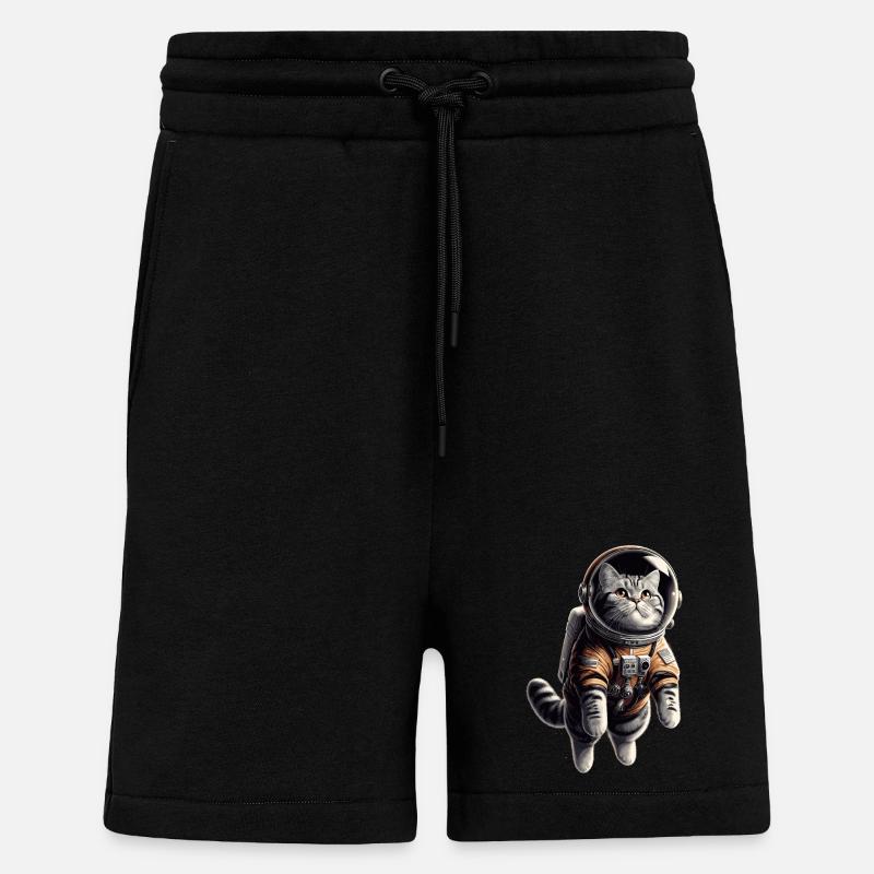 Astronaut BKH getigert Geschenk - Shorts - made by SPREAD - SOLID BLACK