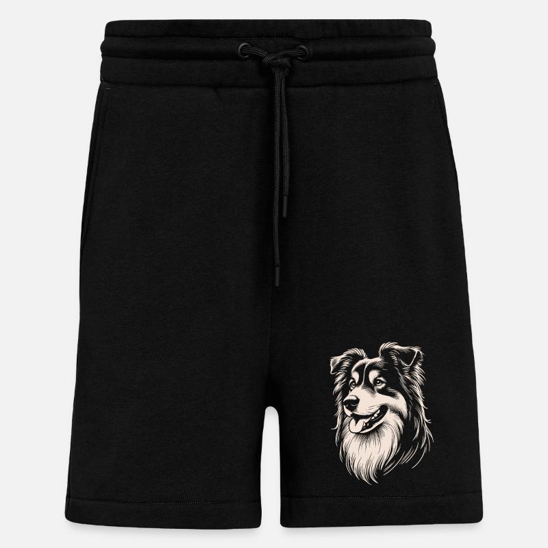 Australian Shepherd Eigenschaften - Shorts - made by SPREAD - SOLID BLACK