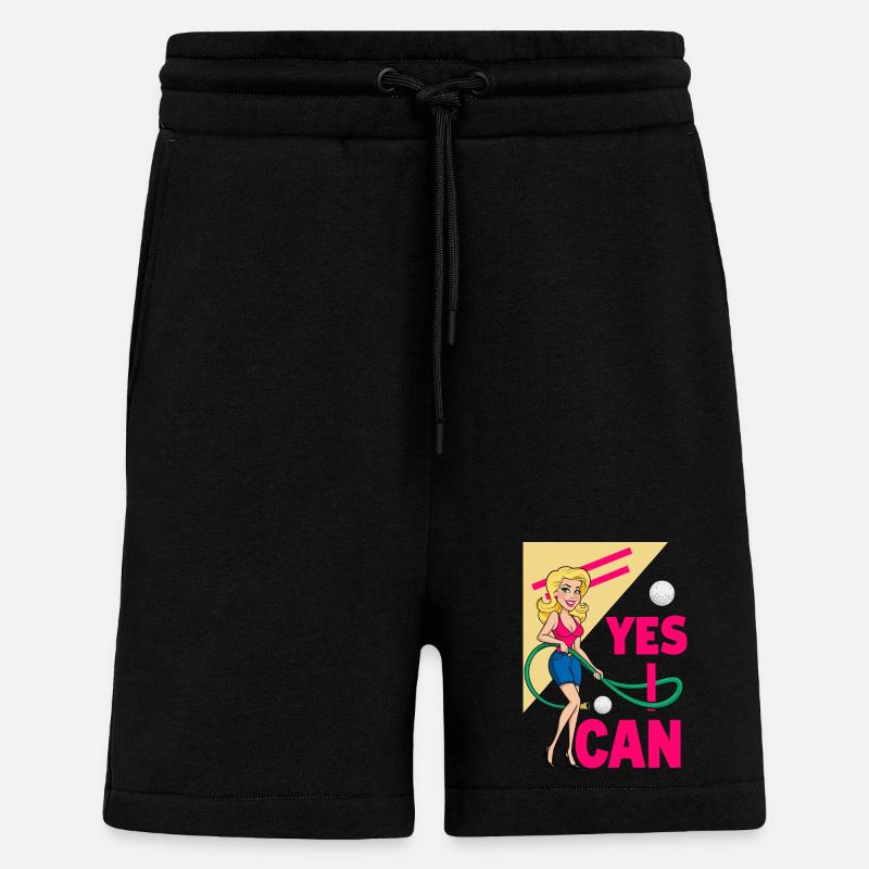 Golfball und Gartenschlauch - Shorts - made by SPREAD - SOLID BLACK