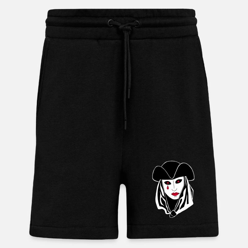 Fantôme de Venise - Short bio décontracté fabriqué en UE - SOLID BLACK