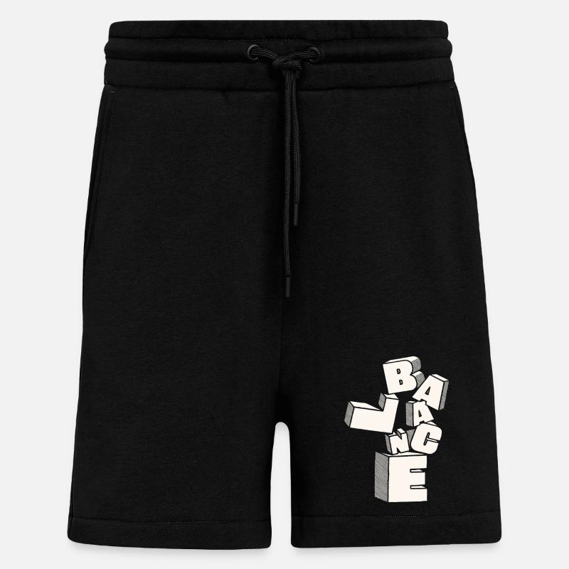 Saldo in 3D-Blockbuchstaben - Shorts - made by SPREAD - SOLID BLACK