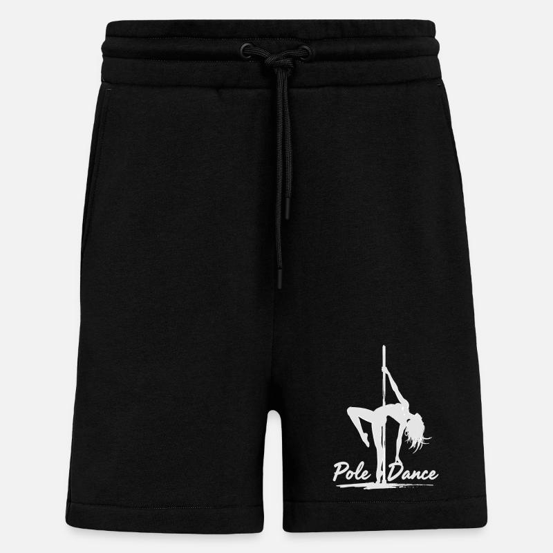 Pole Dance Poledancerin Silhouette Geschenk - Shorts - made by SPREAD - SOLID BLACK