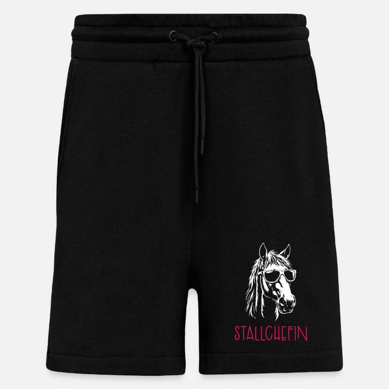 Stallchefin - Shorts - made by SPREAD - SOLID BLACK