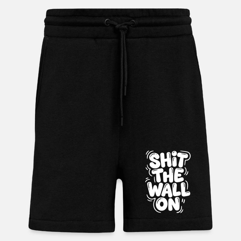 Shit the wall on - Shorts - made by SPREAD - SOLID BLACK