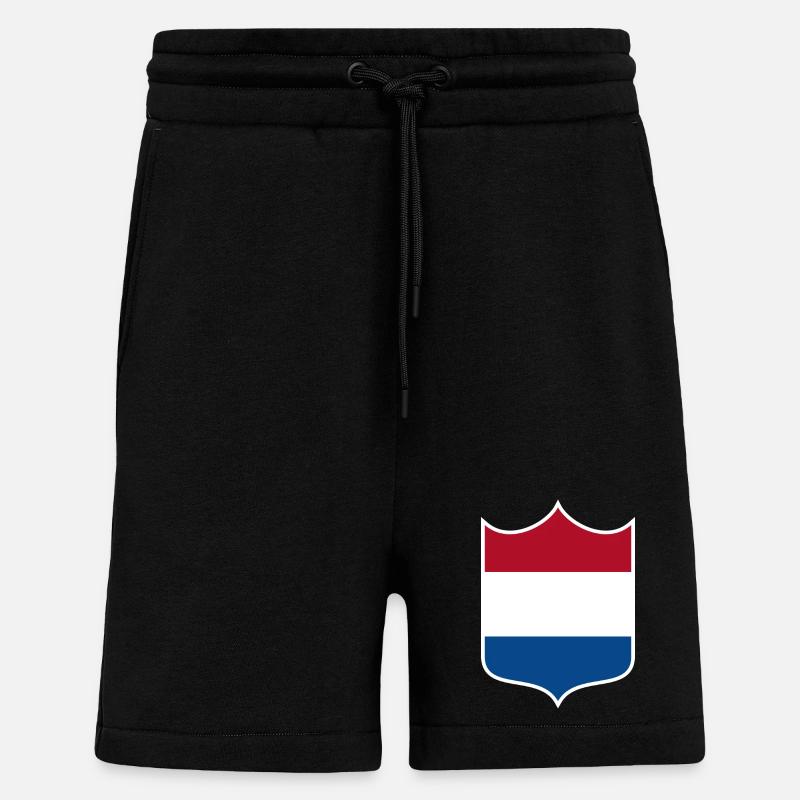 Pays-Bas - Short bio décontracté fabriqué en UE - SOLID BLACK