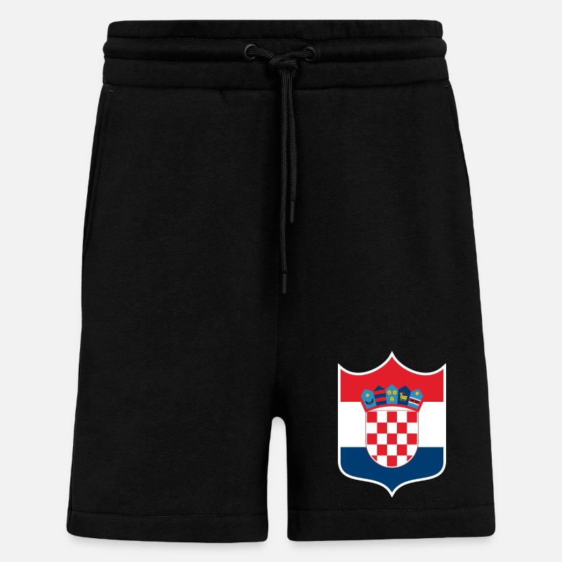Kroatien - Shorts - made by SPREAD - SOLID BLACK