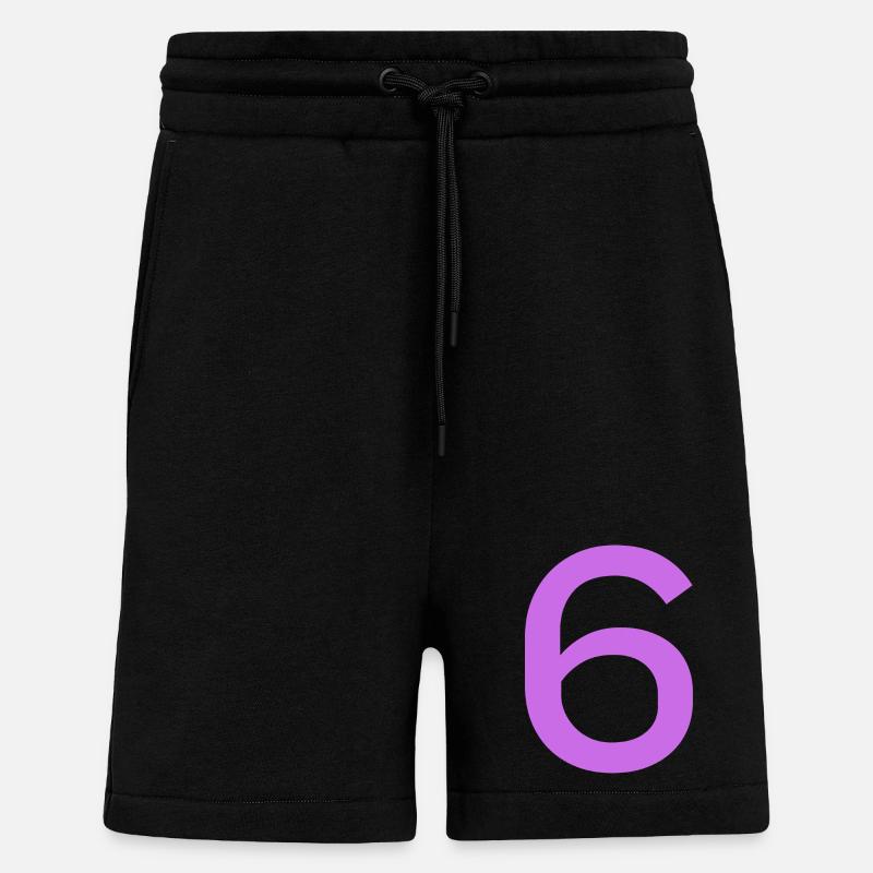 6 - Short bio décontracté fabriqué en UE - SOLID BLACK