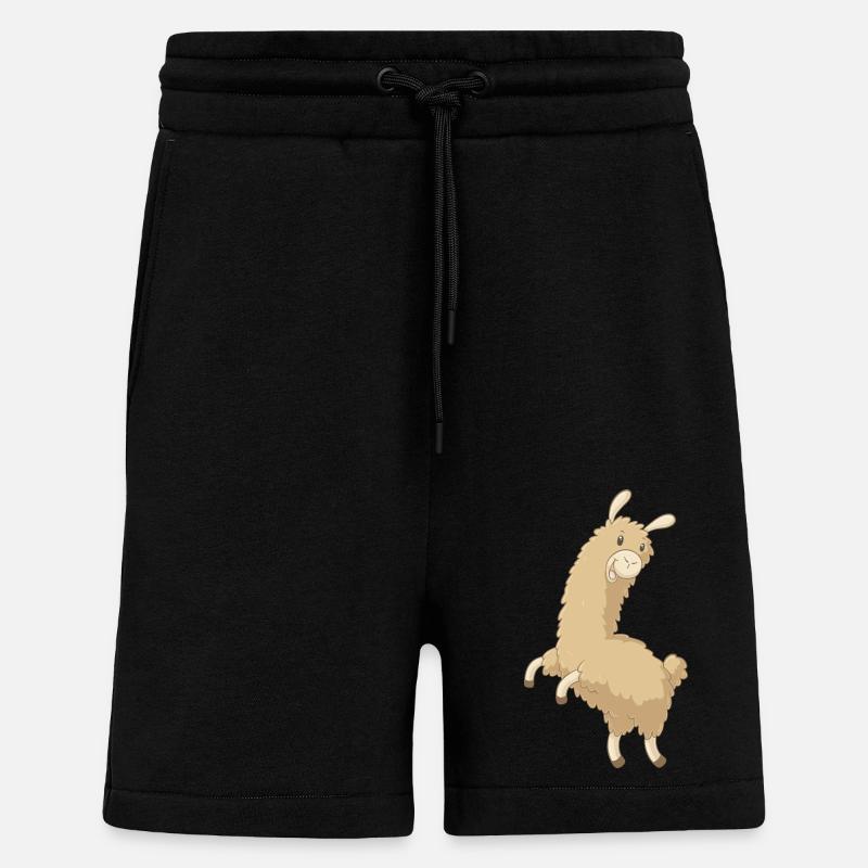 Sauter alpaca Comic - Short bio décontracté fabriqué en UE - SOLID BLACK